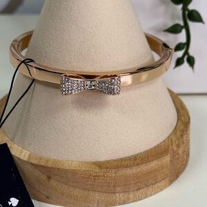 NWT Kate Spade “Ready Set Bow” Rose Gold Bow Clasp Bracelet
